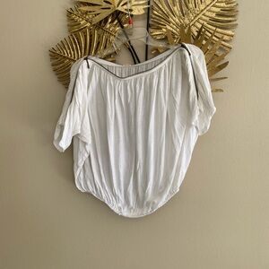 Chic White Off-Shoulder Blouse